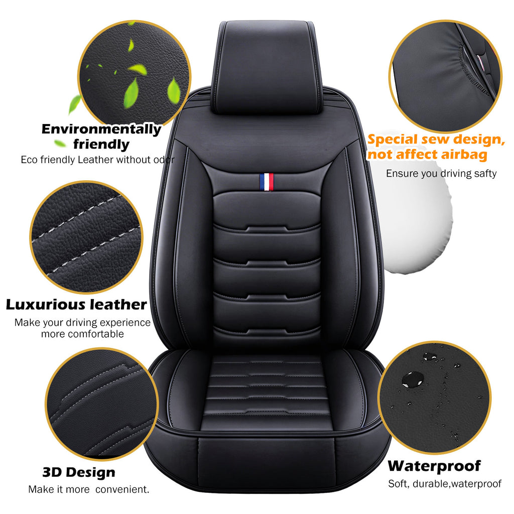 Chevy Silverado GMC Sierra Nappa Leather Seat Covers for Perfectly fits Chevrolet Silverado, GMC Sierra 1500/2500HD/3500HD, and Trail Boss Z71
