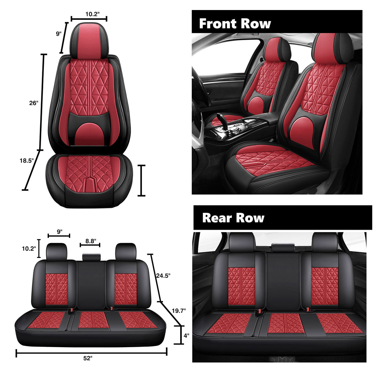 Foneso Ford F150 F250 F350 seat covers, view 7