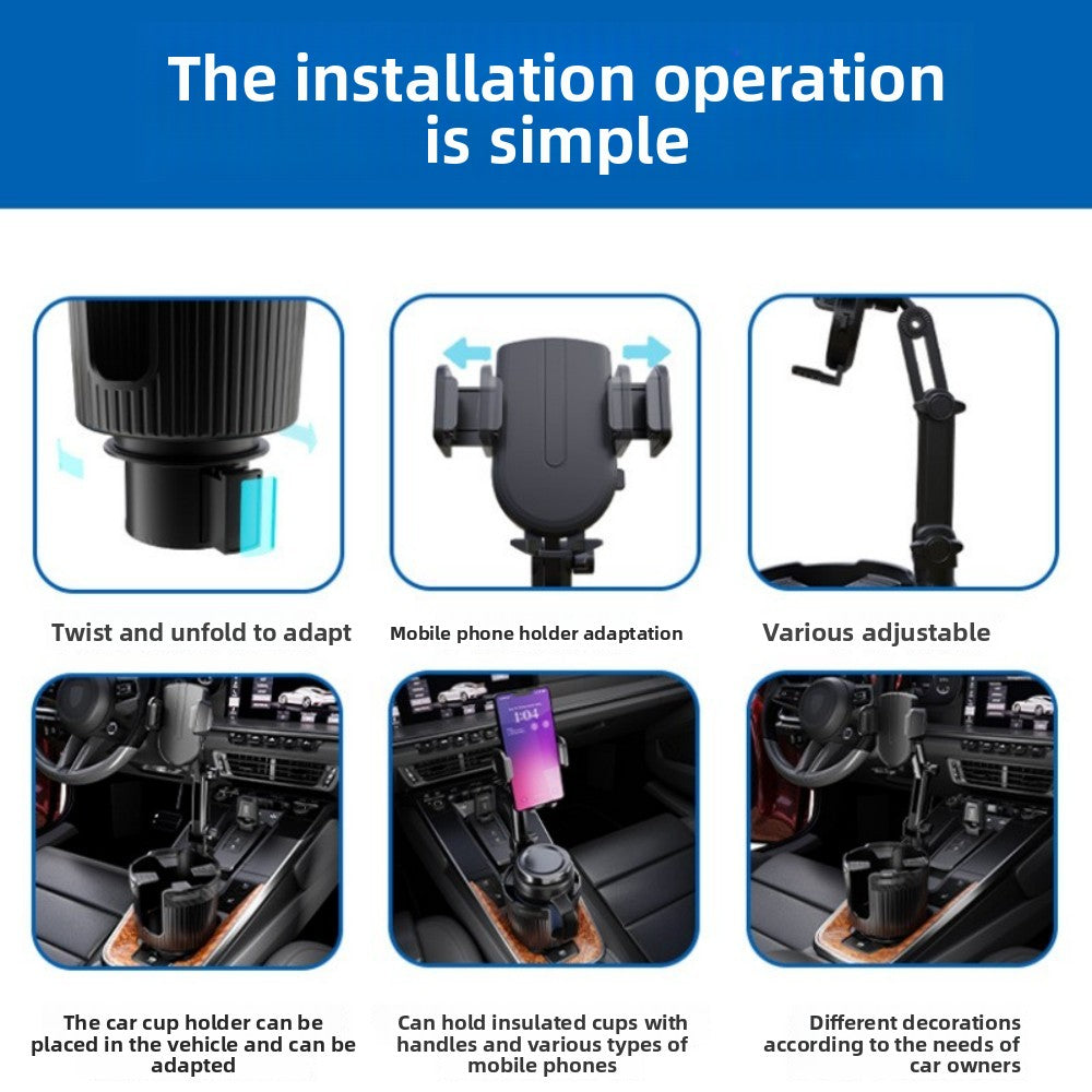 Foneso car phone holder cup holder accessory, view 5