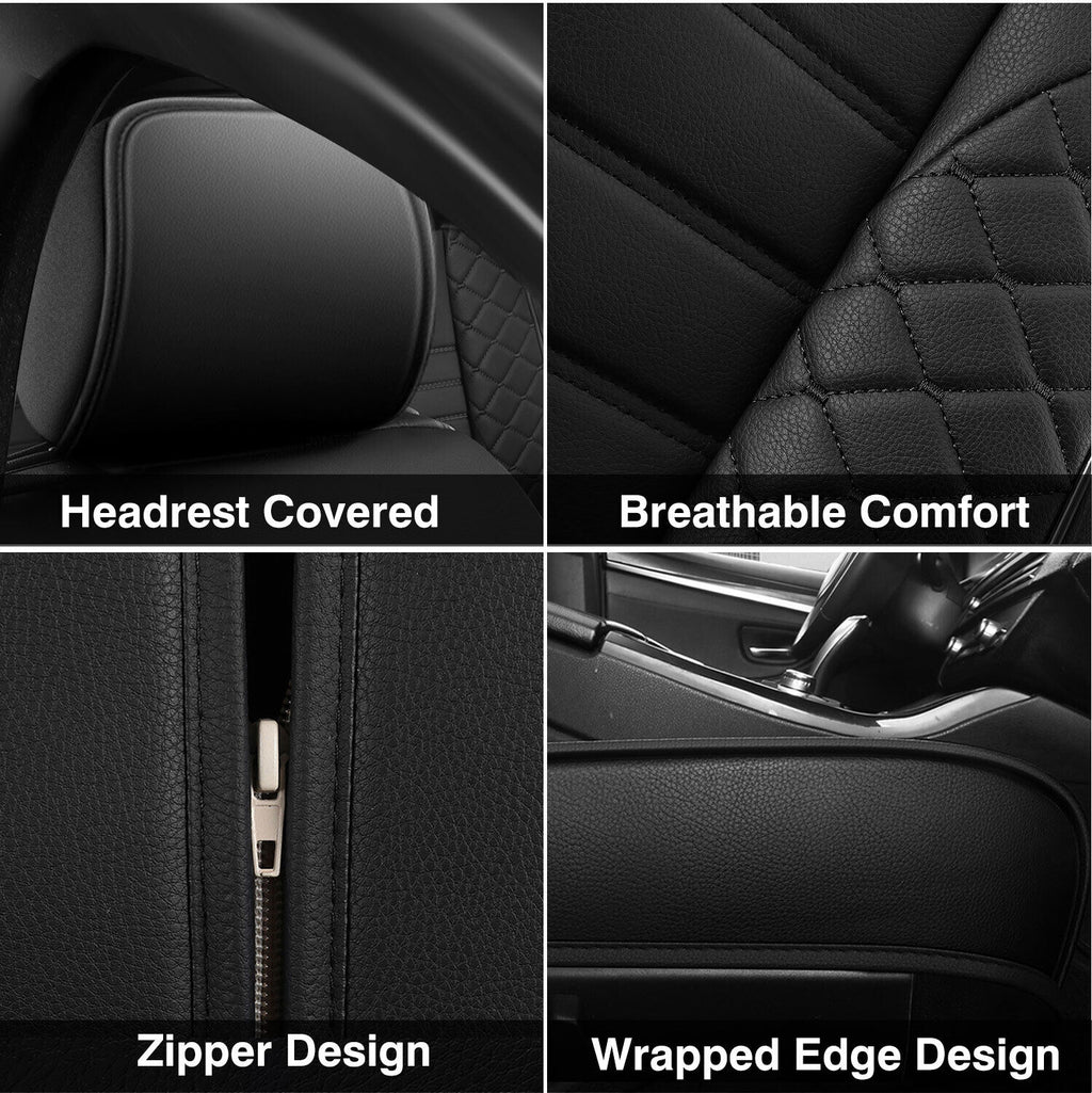 Foneso universal leather car seat covers, view 4