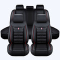 [10% off Your First Order]-Universal Leather Car Seat Covers 5 Seat Airbag Compatible, Nappa Leather Water Resistant Automotive Accessories for Suvs Seden Pick-up Truck