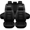 Universal Leather Car Seat Covers Set Airbag Compatible, Nappa Leather Water Resistant Automotive Accessories
