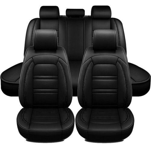 Universal Leather Car Seat Covers Set Airbag Compatible, Nappa Leather Water Resistant Automotive Accessories
