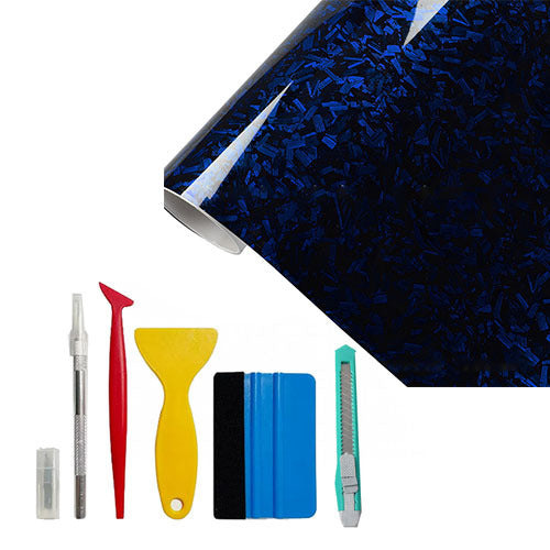 1x5FT Forged Gloss Vinyl Wrap with Tool Set Air Release DIY Sticker