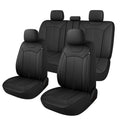Universal Car Seat Covers Full Set PVC Leather Accessories for Auto Sedans Vans Trucks