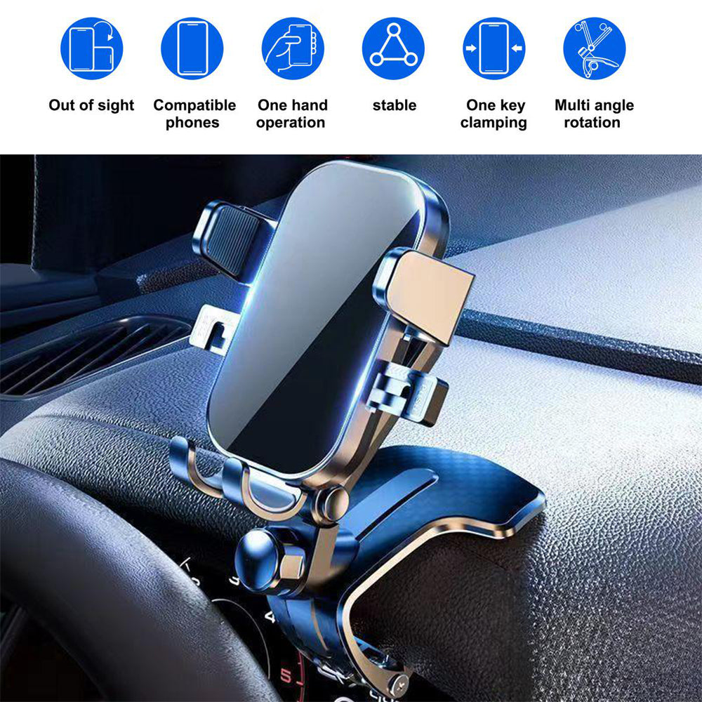 Adjustable Phone Holder Universal Shockproof Dashboard Mount Clip Type Holder