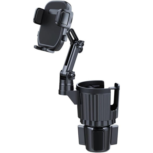 2 in 1 Cup Holder Phone Mount, Cup Holder Expander for Car Long Arm with 360°Rotation Cup Holder Cell Phone Holder for Car Compatible with All Smartphones