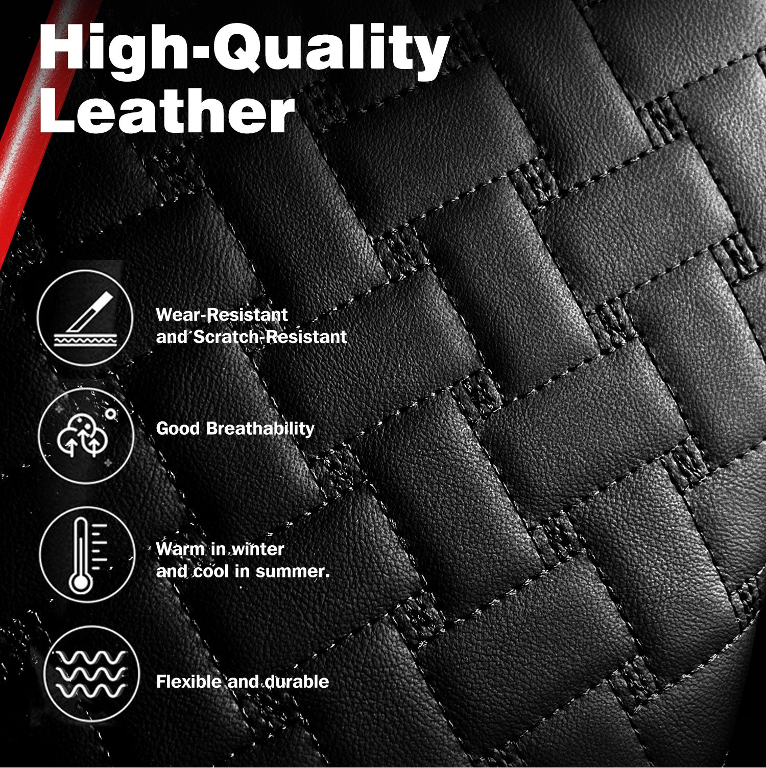 Car Center Console Cover, Armrest Pad with 2 Storage Pockets, Cup Holder, Tissue Box Slot, Phone Holder, Universal fit