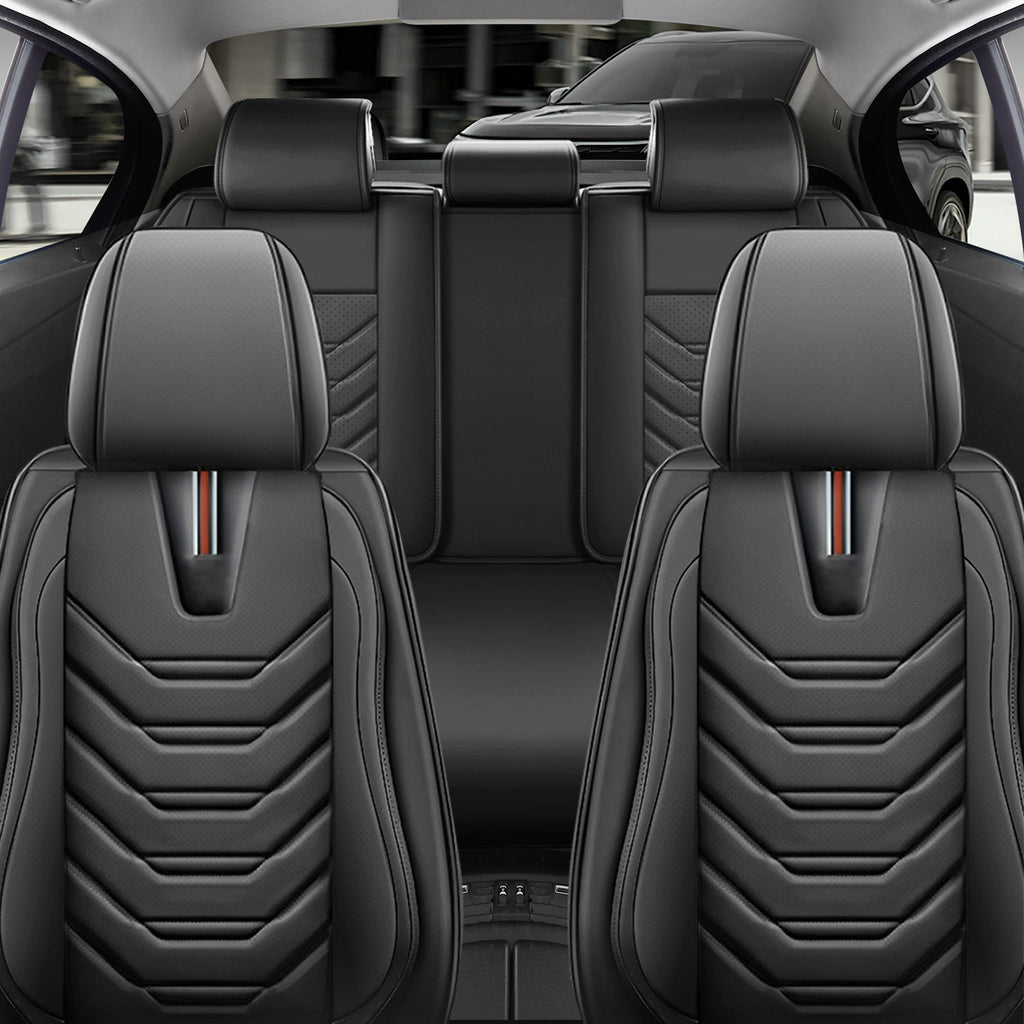 For Dodge Ram Seat Covers Full Set, Ram 1500 Seat Cover Napa Leather Airbag-Compatible Compatible 360° full-Wrap with 2002-2025 Dodge RAM 1500 2500 3500 Crew Quad Cab