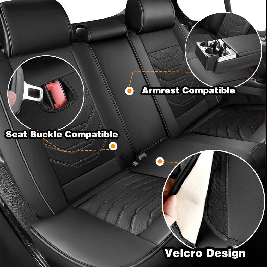 For Dodge Ram Seat Covers Full Set, Ram 1500 Seat Cover Napa Leather Airbag-Compatible Compatible 360° full-Wrap with 2002-2025 Dodge RAM 1500 2500 3500 Crew Quad Cab