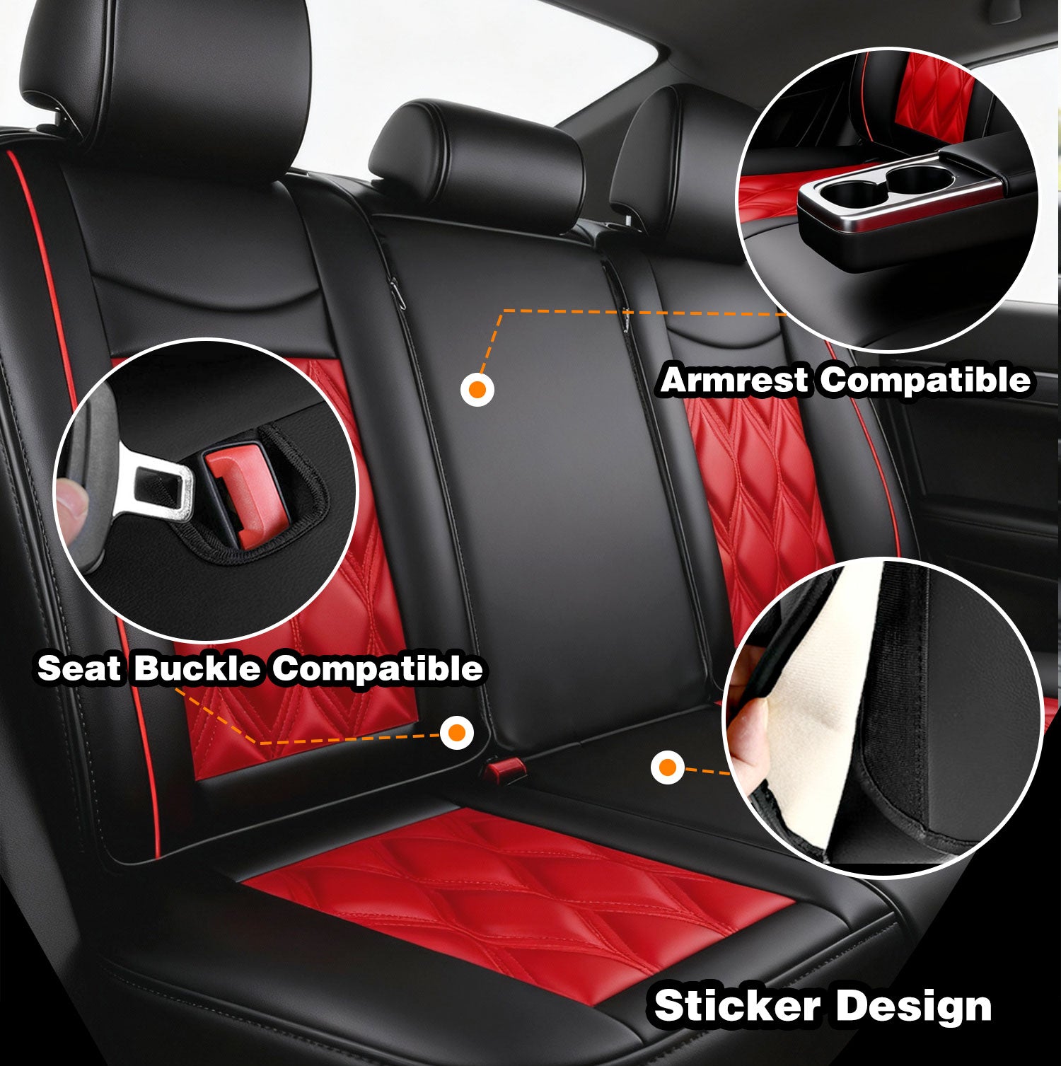 For Ford F150 Seat Covers, Airbag Compatible, Nappa Leather Water Resistant F150 Accessories fits for 2009-2025 Ford F150 / 2017-2025 F250 F350 F450