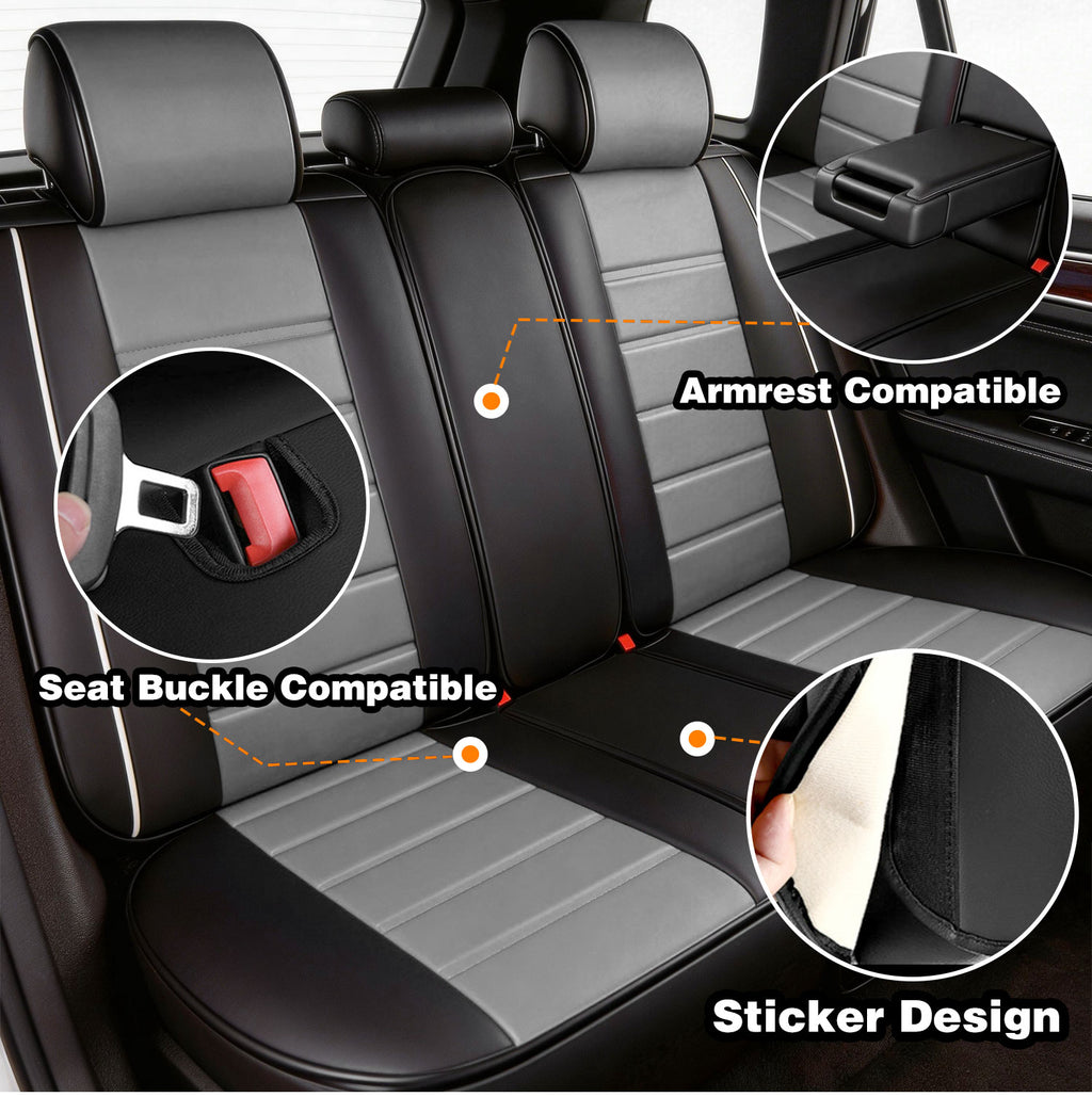Foneso universal leather car seat covers, view 5