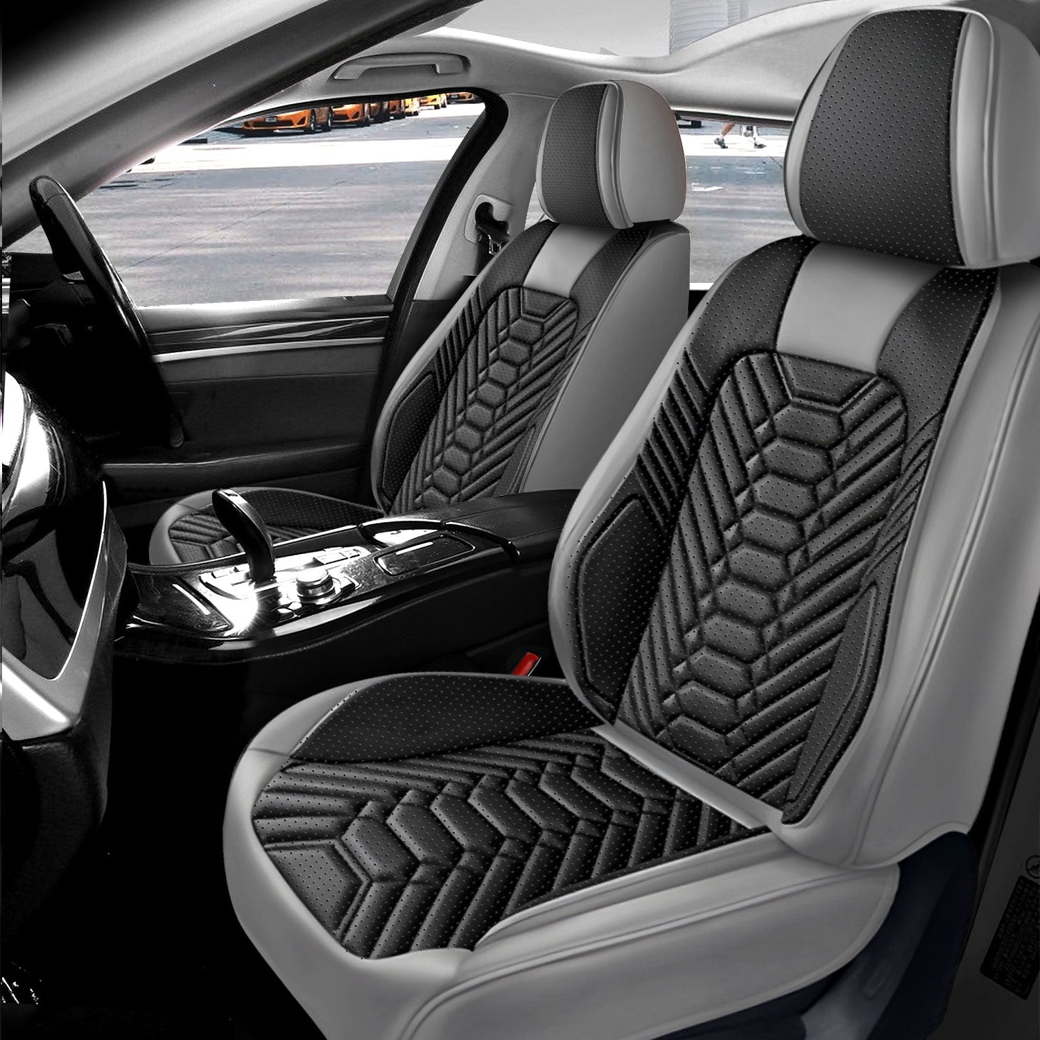 For Chevy Chevrolet Silverado Seat Covers Waterproof Nappa Leather Protectors for Pickup 2007-2026 1500 2500HD 3500HD Trail Boss Z71 Crew Double Extended Cab GMC Sierra