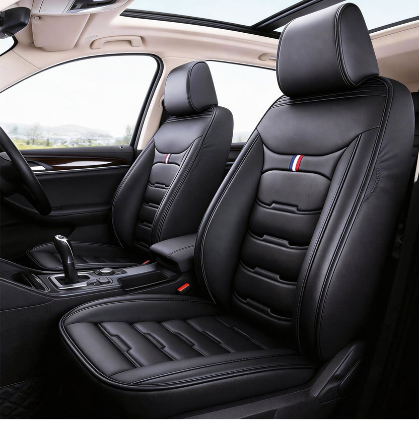 Chevy Silverado GMC Sierra Nappa Leather Seat Covers for Perfectly fits Chevrolet Silverado, GMC Sierra 1500/2500HD/3500HD, and Trail Boss Z71