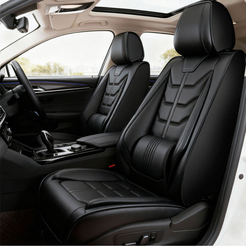 Foneso universal nappa leather car seat cover full set