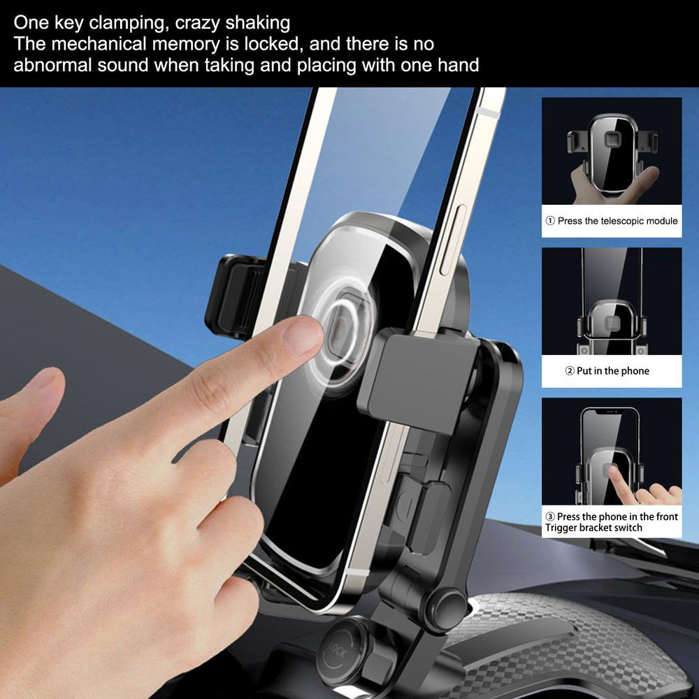 Adjustable Phone Holder Universal Shockproof Dashboard Mount Clip Type Holder