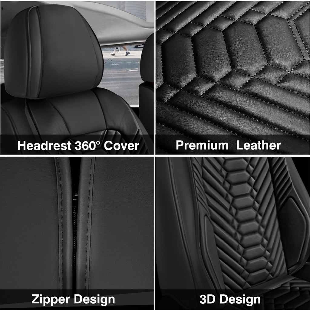 Foneso universal leather car seat covers, view 3
