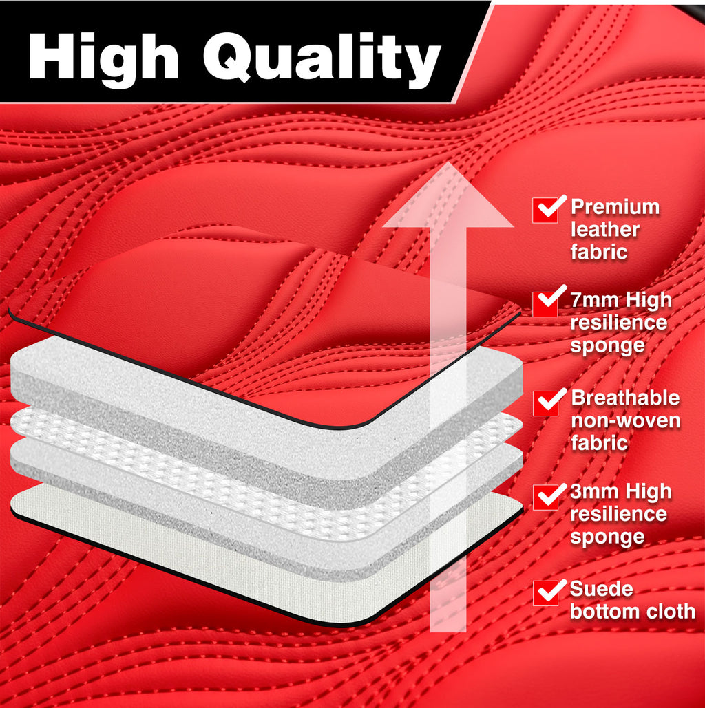 For Ford F150 Seat Covers, Airbag Compatible, Nappa Leather Water Resistant F150 Accessories fits for 2009-2025 Ford F150 / 2017-2025 F250 F350 F450