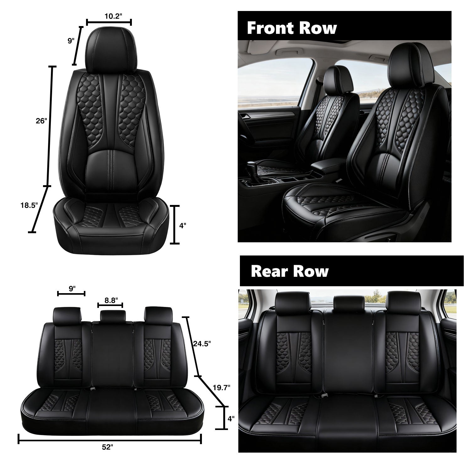 Foneso Dodge Ram 1500 2500 3500 seat covers, view 10