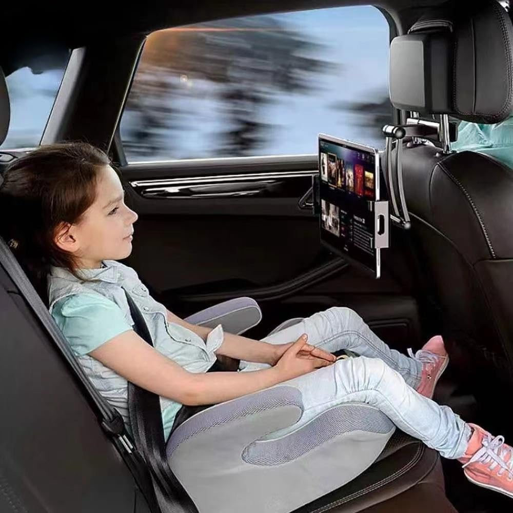 Tablet Holder for Car Headrest, Adjustable Phone Mount for Car Back Seat,Secure and Stable, Suitable for 5-12.9 inches Devices, Adjustable Distance,Viewing Angle,Rotating Screen