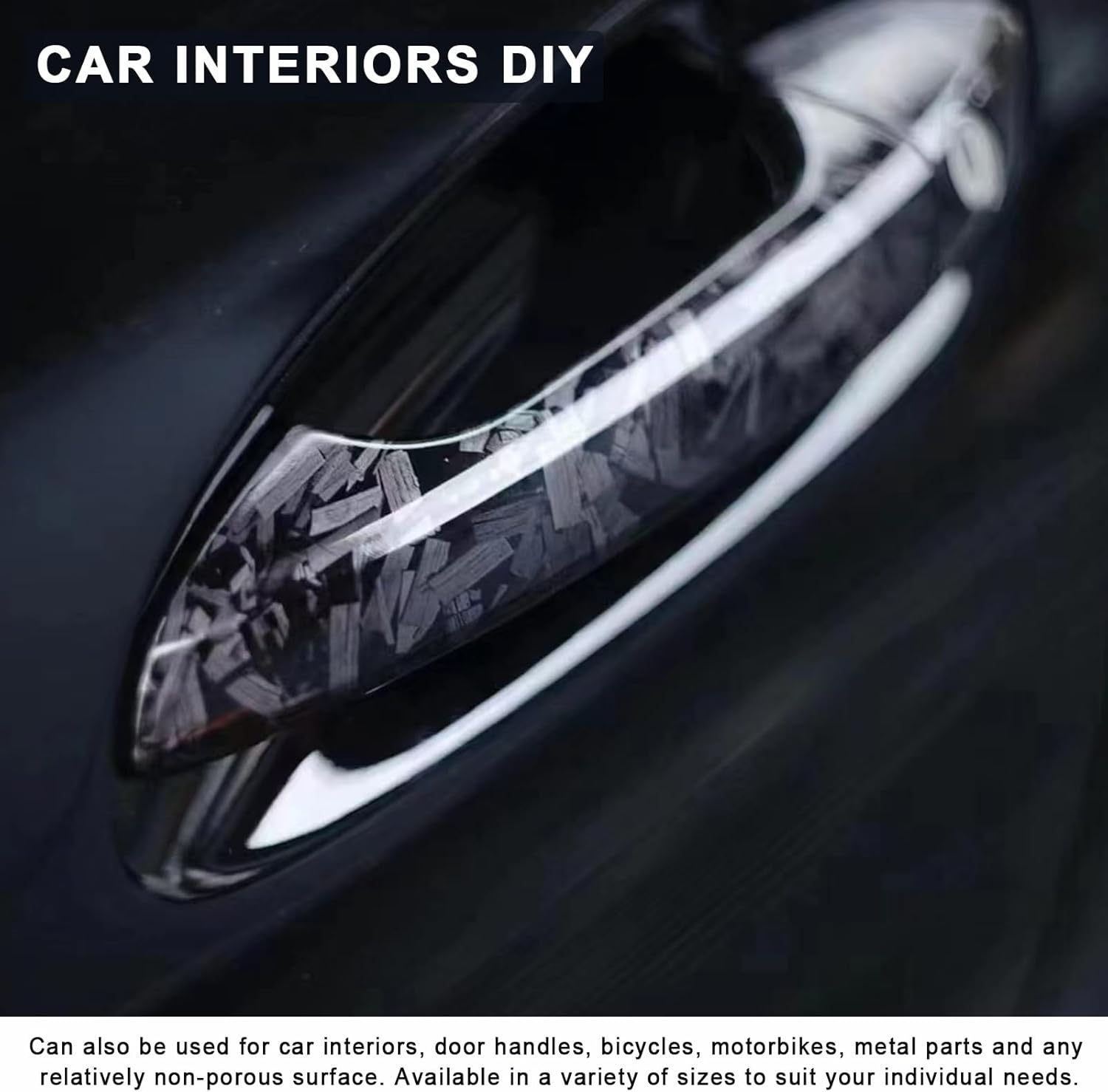 [10% off your first order]-1ft x 5ft Forged Carbon Fiber Vinyl Wrap with 5PCS Tool Kits, High Gloss Car Wrap Vinyl Roll, DIY Decal Auto Vehicle Film Sheet with Air Release Technology Self Adhesive