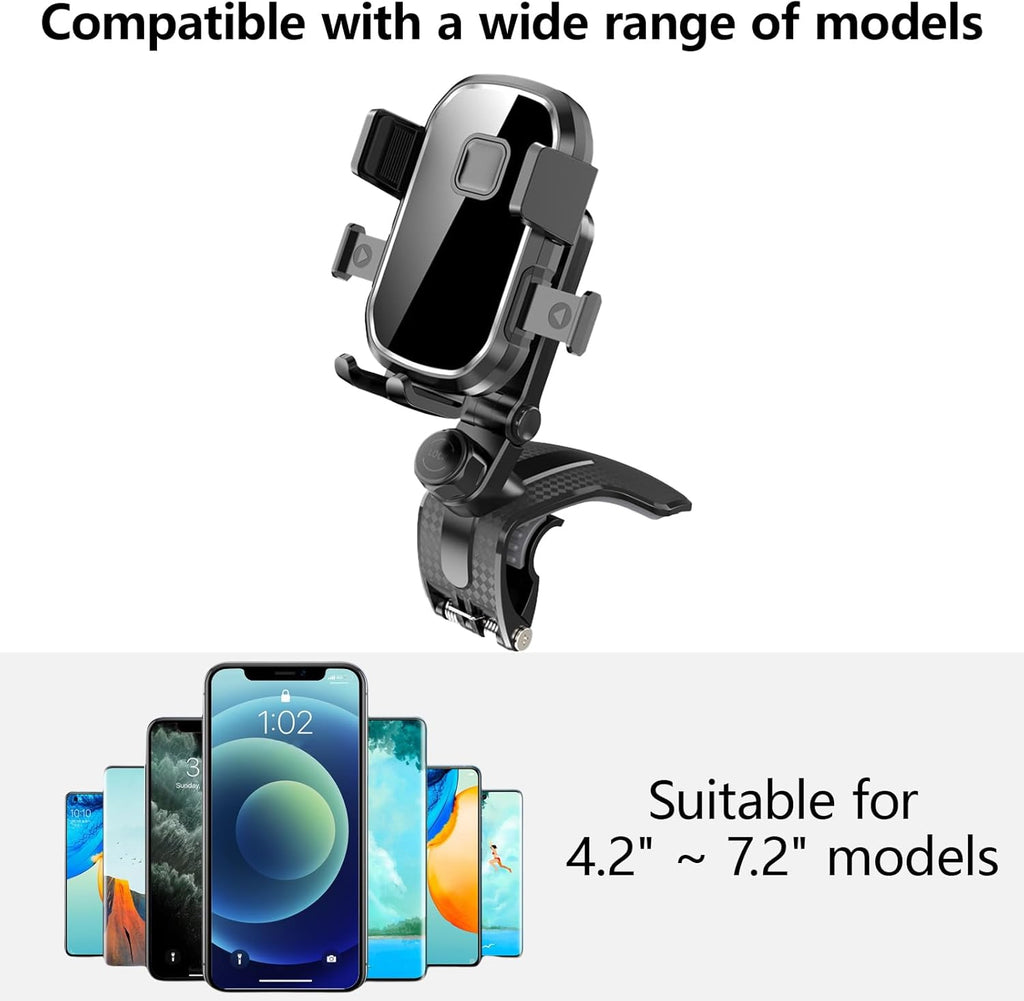 Adjustable Phone Holder Universal Shockproof Dashboard Mount Clip Type Holder