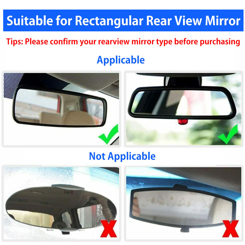Phone Mount Car 360°Rotatable and Retractable Car Phone Holder Rearview Mirror