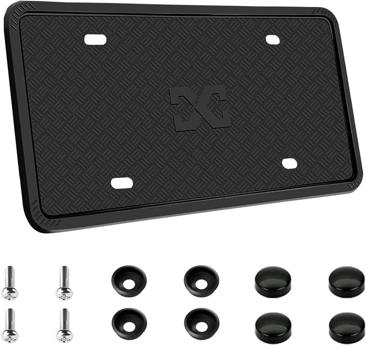 Silicone License Plate Frame Covers Car Plate Bracket Holders. Rust-Proof, Rattle-Proof, Weather-Proof Car Accessories