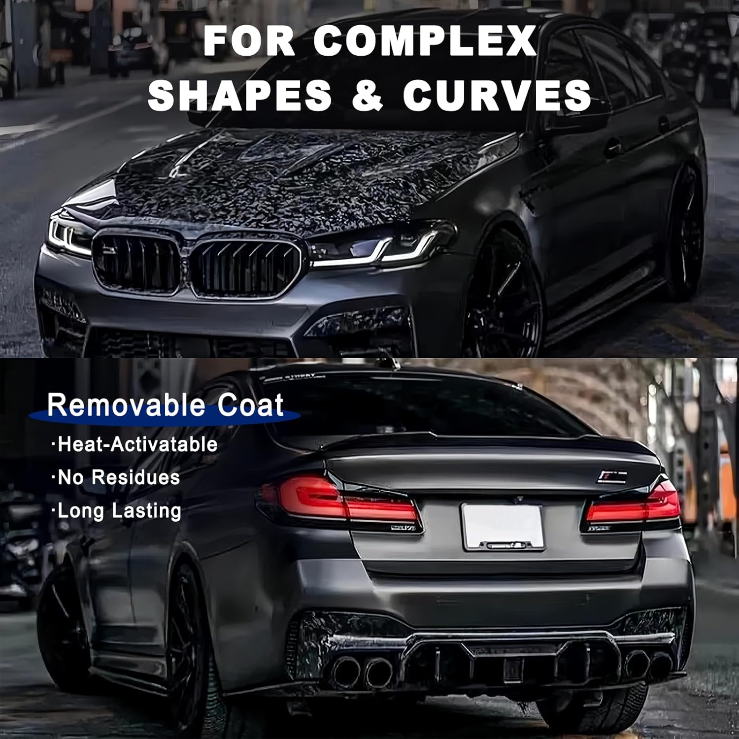 [10% off your first order]-1ft x 5ft Forged Carbon Fiber Vinyl Wrap with 5PCS Tool Kits, High Gloss Car Wrap Vinyl Roll, DIY Decal Auto Vehicle Film Sheet with Air Release Technology Self Adhesive