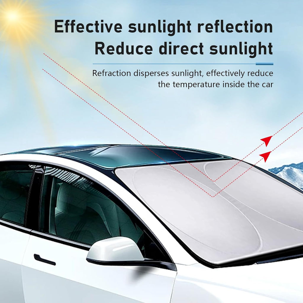 6PCS Reflective Car Windshield Sunshade Kit, Silver Coated Sunproof Protection Heat Shield, Side Window Privacy Protection Cover Car Window Covers for Camping Napping, Keep Cool for Most Cars