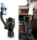 Cup Holder Phone Holder for Car, Adjustable with Rubber Grip, Secure Hold, Multi-Scenario Use for Drivers, Commuters & Road Trips, Universal Fit for Up to 5.31'' Drinks/Mugs/Foods