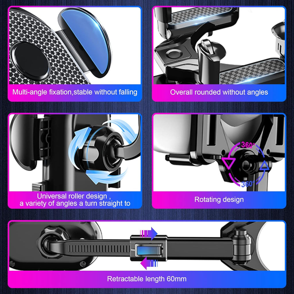 Foneso car phone holder cup holder accessory, view 7