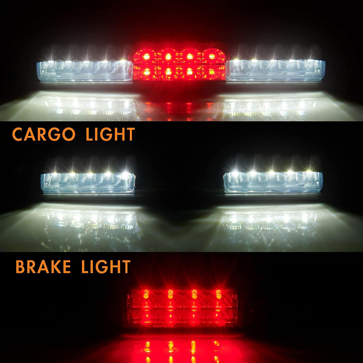3rd Brake Light for 99-06 Chevy Silverado GMC Sierra 07 Classic Smoke LED Smoke lens LED 3rd brake light with seal gasket fits 99-06 Chevy Silverado/GMC Sierra 1500 2500 3500 HD & 07 Classic