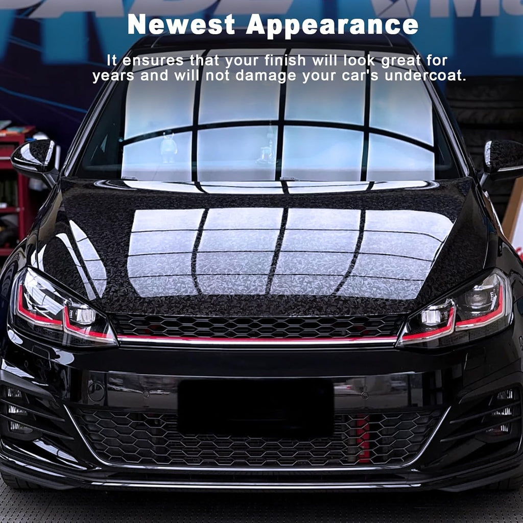 [10% off your first order]-1ft x 5ft Forged Carbon Fiber Vinyl Wrap with 5PCS Tool Kits, High Gloss Car Wrap Vinyl Roll, DIY Decal Auto Vehicle Film Sheet with Air Release Technology Self Adhesive