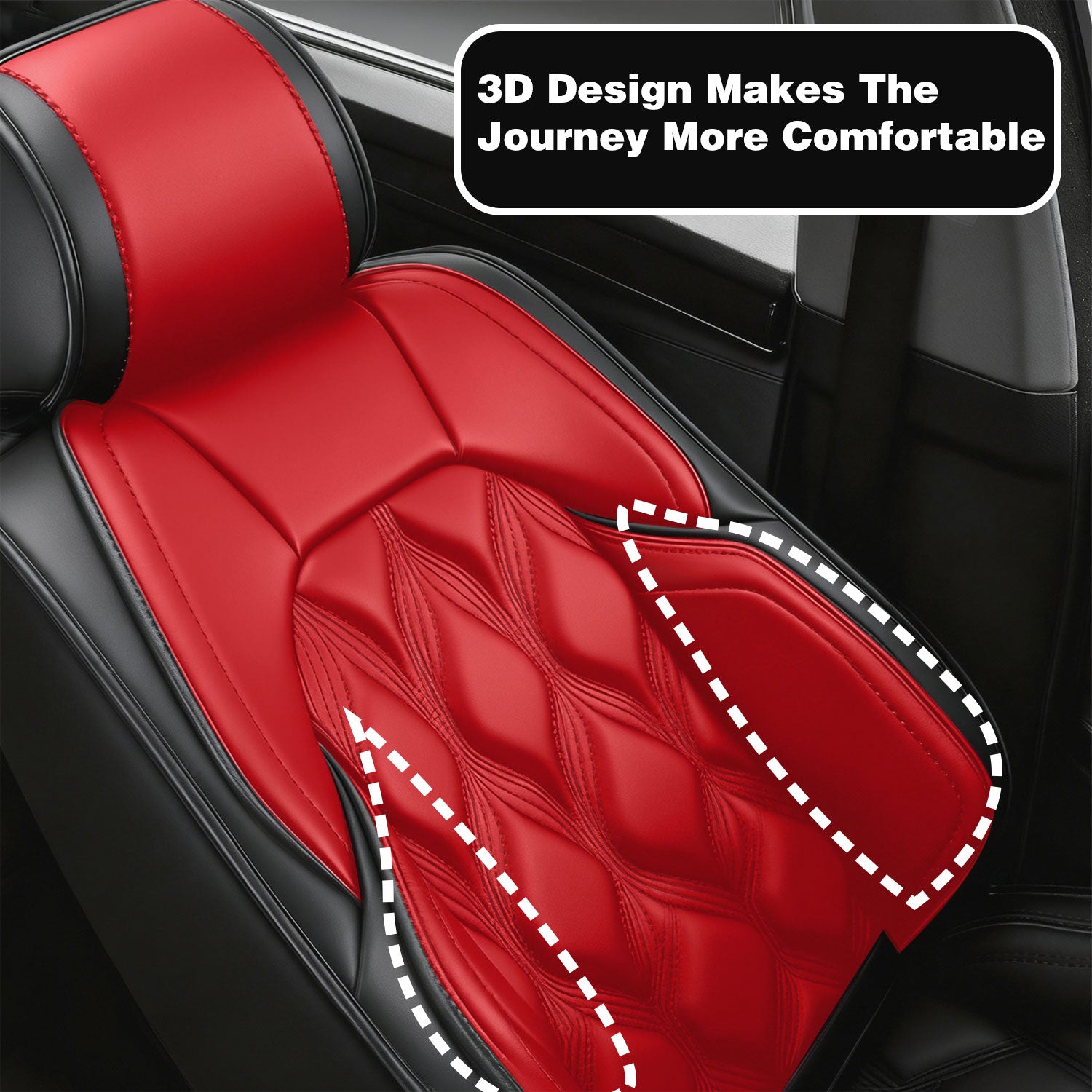 For Ford F150 Seat Covers, Airbag Compatible, Nappa Leather Water Resistant F150 Accessories fits for 2009-2025 Ford F150 / 2017-2025 F250 F350 F450