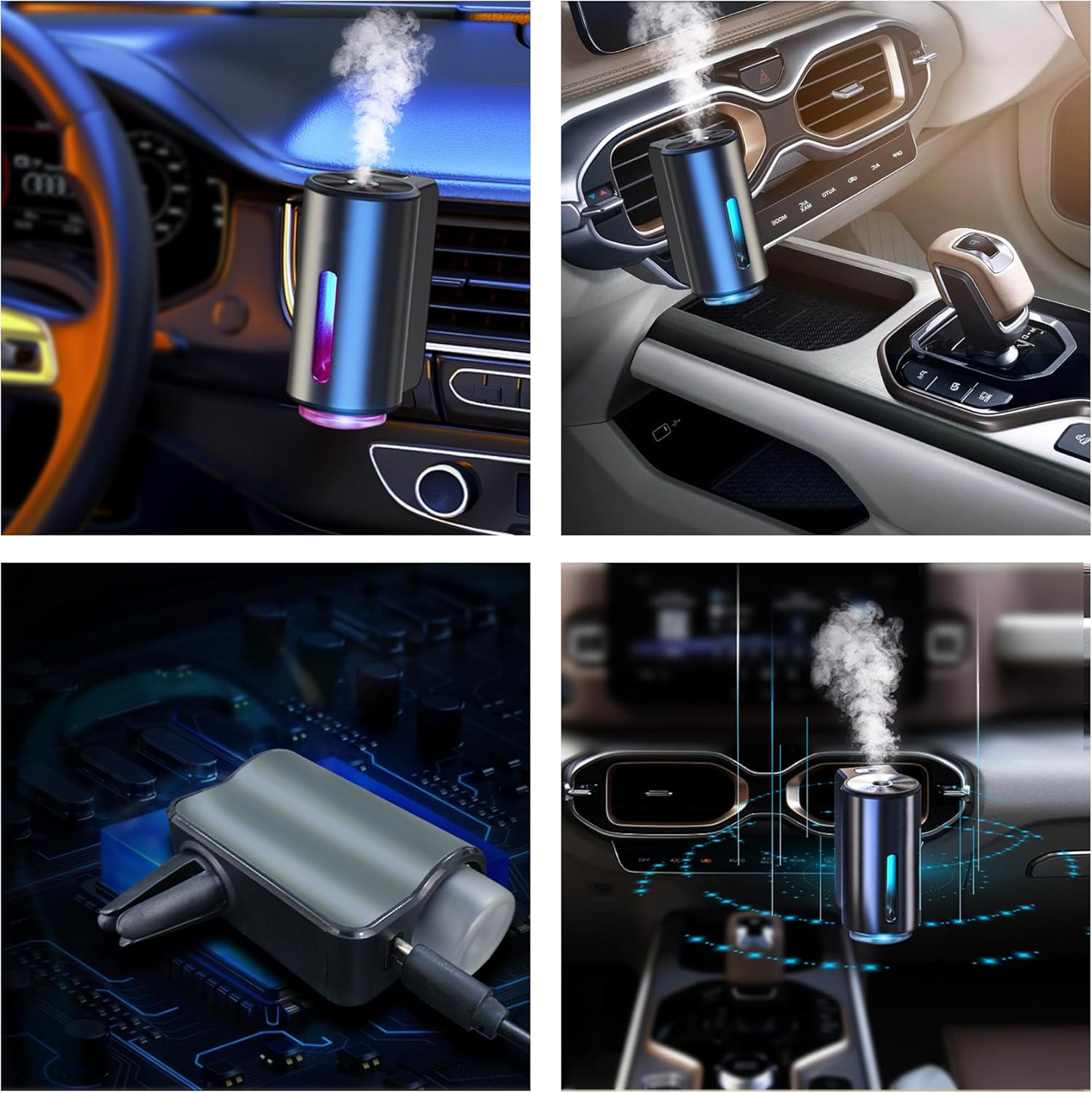 Smart Car Air Freshener Diffuser, Aromatizante para Carro Inteligente Car Aroma
