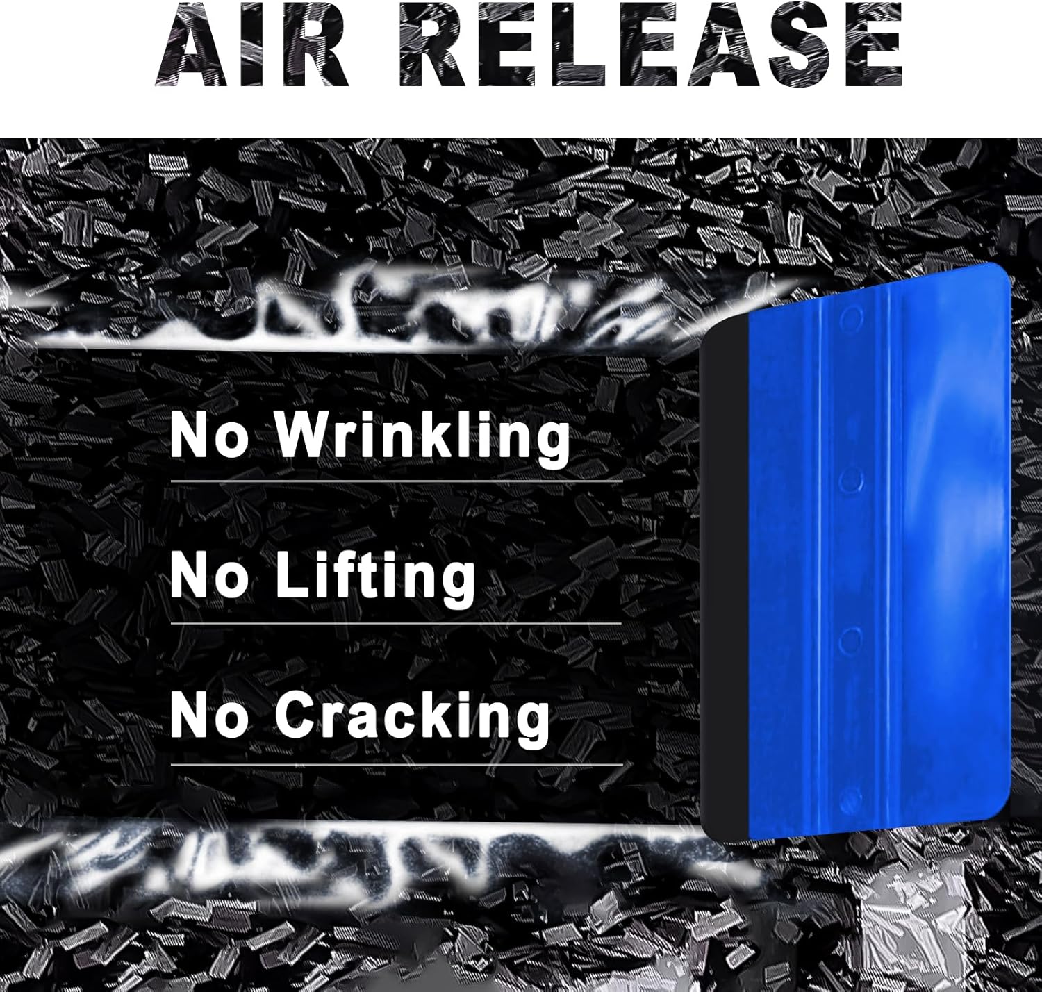 1x5FT Forged Gloss Vinyl Wrap with Tool Set Air Release DIY Sticker