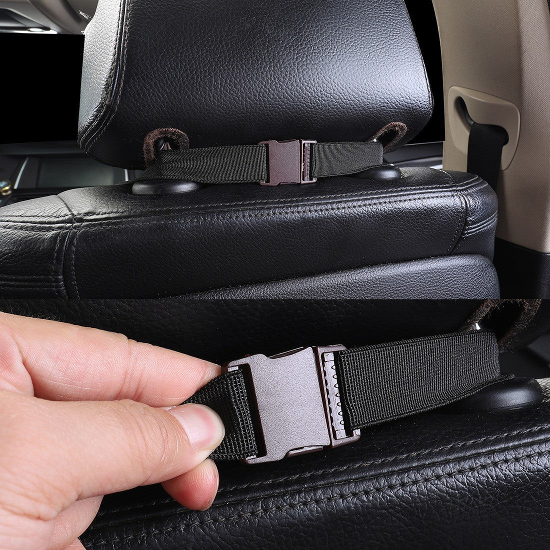 Universal Car Seat Covers 2 front seats Nappa Leather Accessories for Auto Sedans Vans Trucks