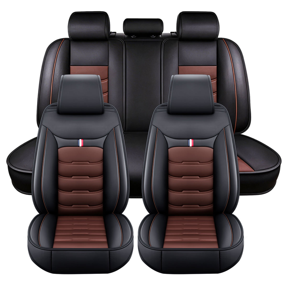 Chevy Silverado GMC Sierra Nappa Leather Seat Covers for Perfectly fits Chevrolet Silverado, GMC Sierra 1500/2500HD/3500HD, and Trail Boss Z71