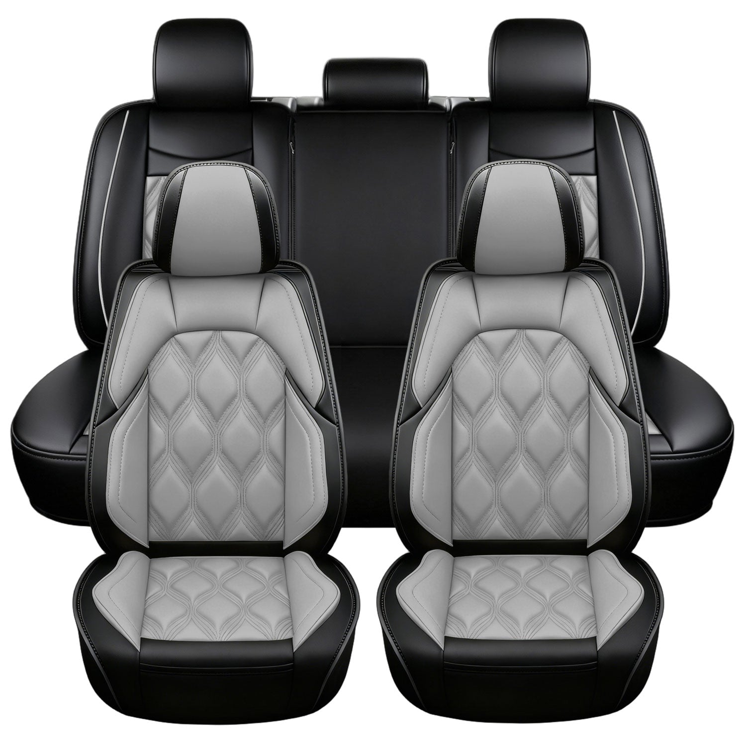 For Ford F150 Seat Covers, Airbag Compatible, Nappa Leather Water Resistant F150 Accessories fits for 2009-2025 Ford F150 / 2017-2025 F250 F350 F450