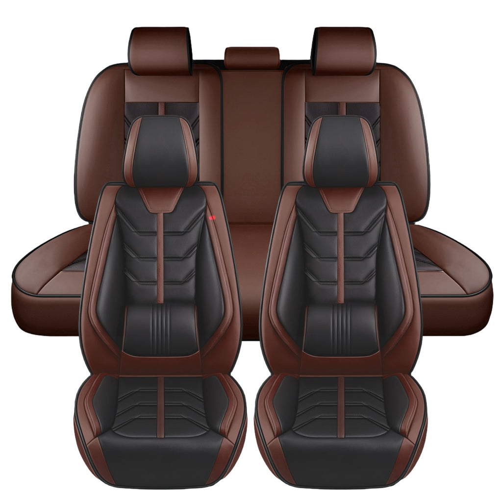 Foneso universal nappa leather car seat cover full set, view 16