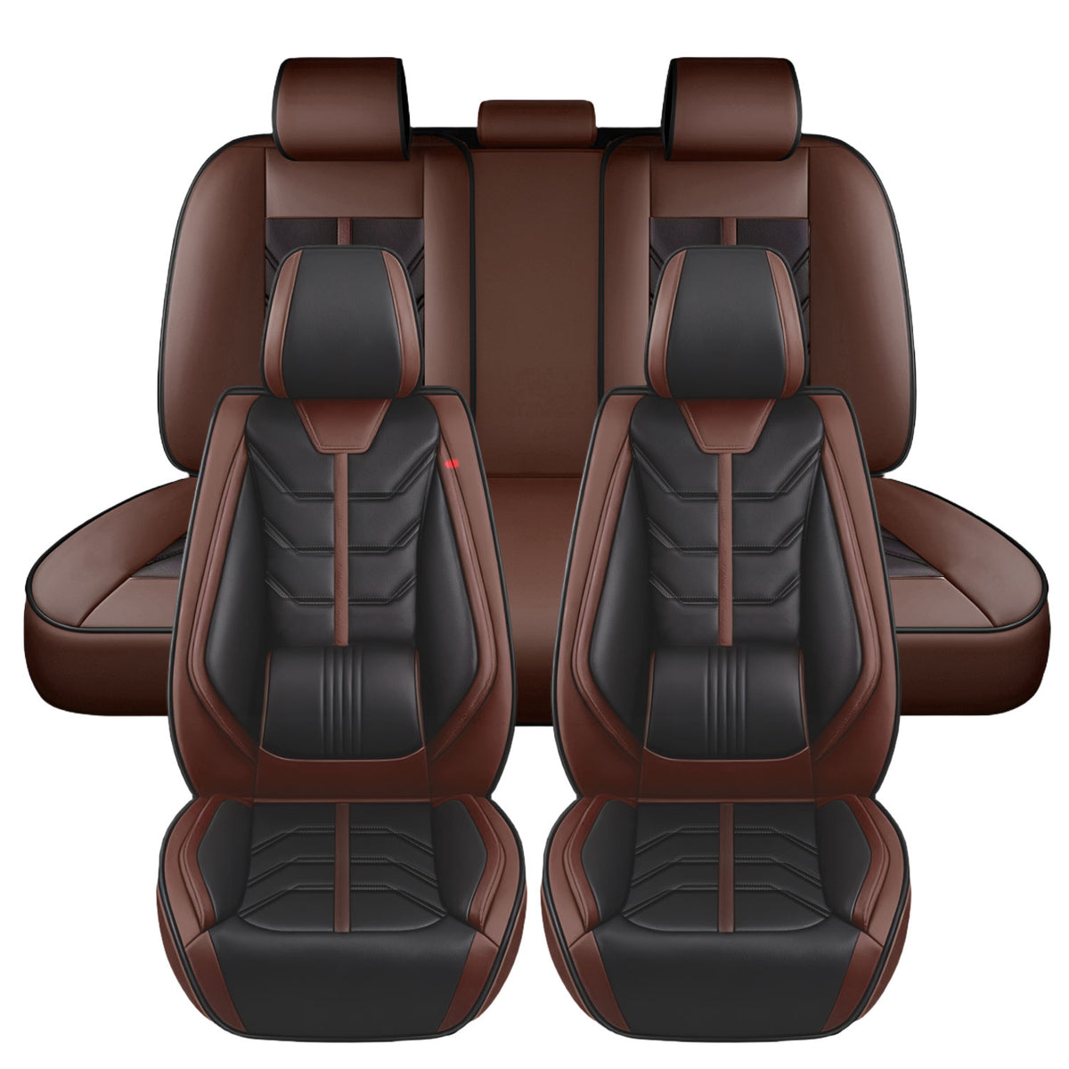 Foneso universal nappa leather car seat cover full set, view 16