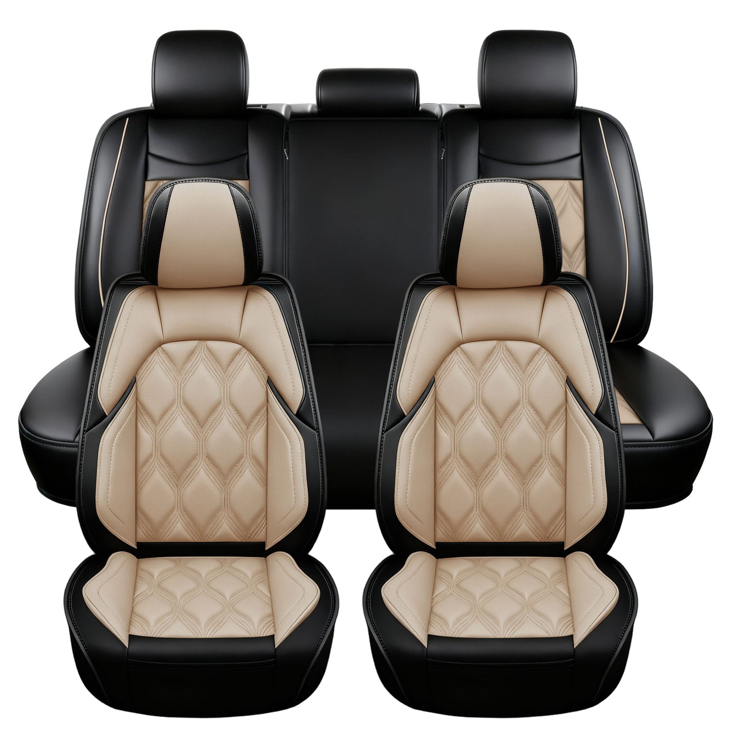 For Ford F150 Seat Covers, Airbag Compatible, Nappa Leather Water Resistant F150 Accessories fits for 2009-2025 Ford F150 / 2017-2025 F250 F350 F450