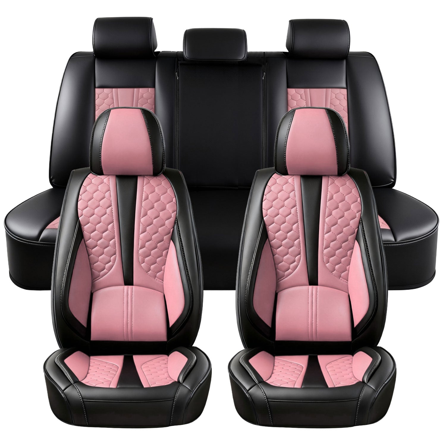 For Dodge Ram Seat Covers Full Set, Napa Leather Airbag-Compatible for 2002-2025 Dodge RAM 1500/2500/3500 Crew Quad Cab