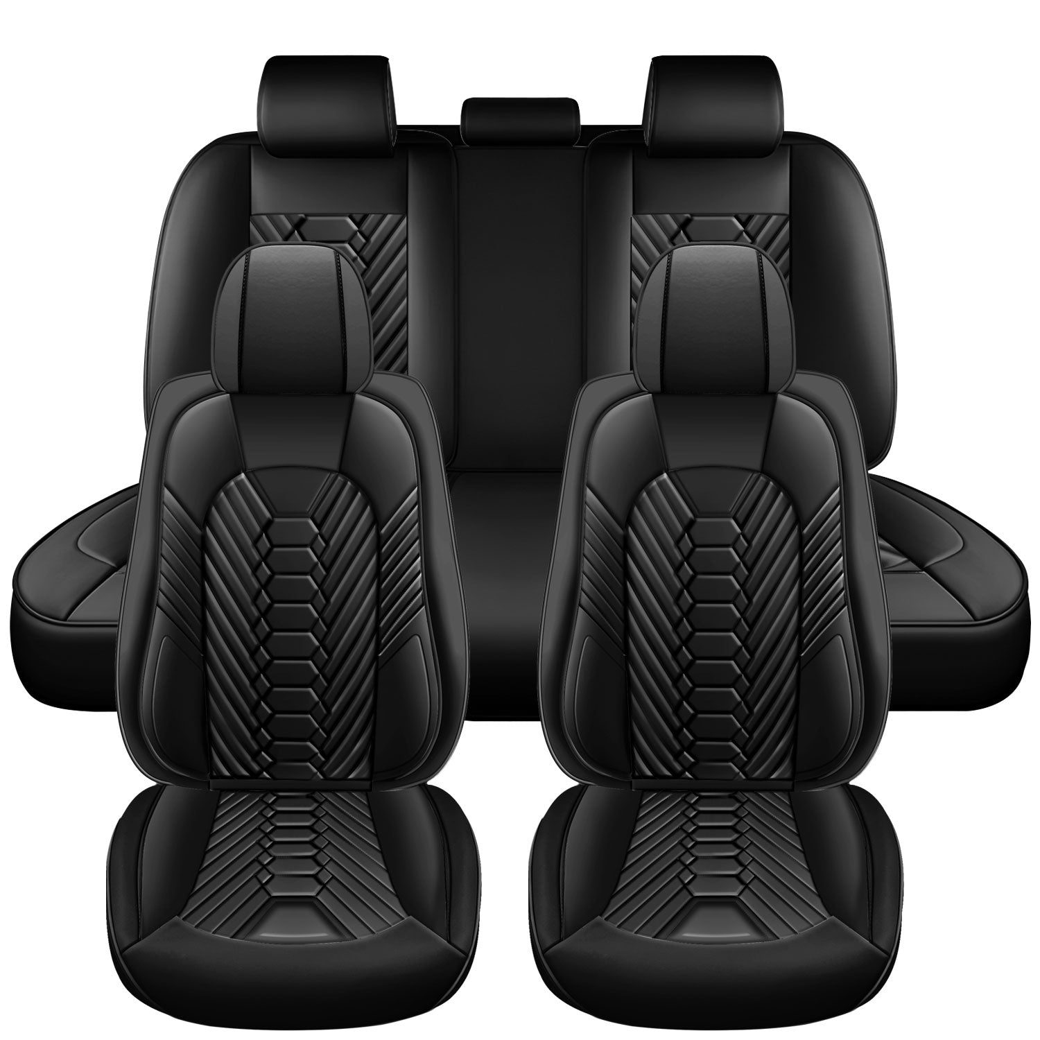 For Chevy Chevrolet Silverado Seat Covers Waterproof Nappa Leather Protectors for Pickup 2007-2026 1500 2500HD 3500HD Trail Boss Z71 Crew Double Extended Cab GMC Sierra