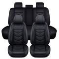 [10% off Your First Order]-Universal Leather Car Seat Covers 5 Seat Airbag Compatible, Nappa Leather Water Resistant Automotive Accessories