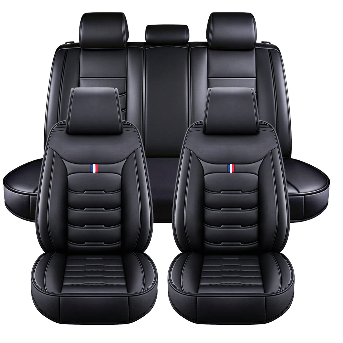 Chevy Silverado GMC Sierra Nappa Leather Seat Covers for Perfectly fits Chevrolet Silverado, GMC Sierra 1500/2500HD/3500HD, and Trail Boss Z71