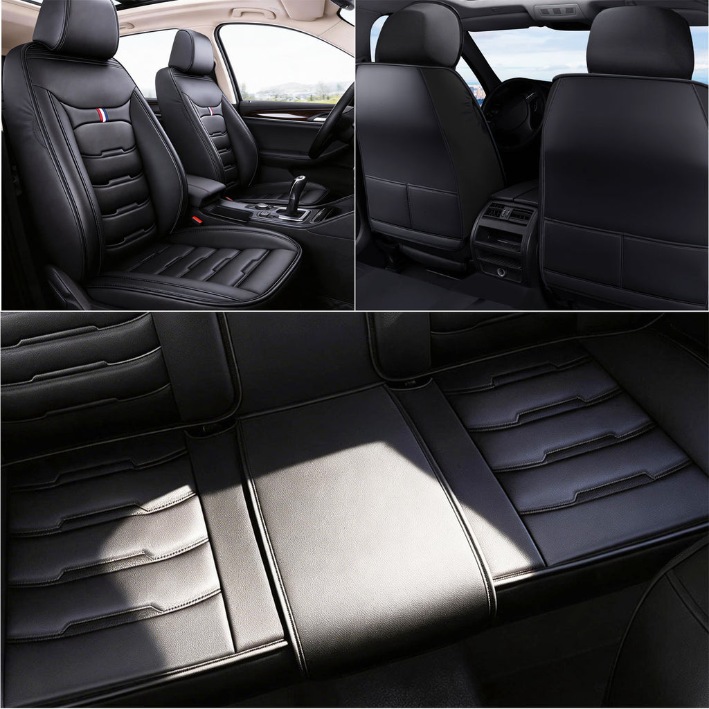 Chevy Silverado GMC Sierra Nappa Leather Seat Covers for Perfectly fits Chevrolet Silverado, GMC Sierra 1500/2500HD/3500HD, and Trail Boss Z71