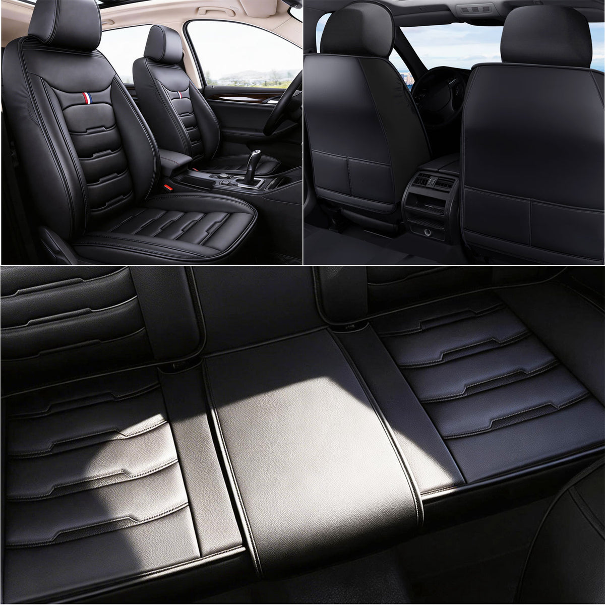Chevy Silverado GMC Sierra Nappa Leather Seat Covers for Perfectly fits Chevrolet Silverado, GMC Sierra 1500/2500HD/3500HD, and Trail Boss Z71