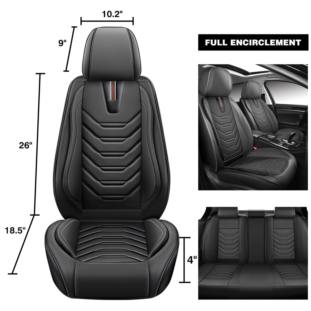 For Dodge Ram Seat Covers Full Set, Ram 1500 Seat Cover Napa Leather Airbag-Compatible Compatible 360° full-Wrap with 2002-2025 Dodge RAM 1500 2500 3500 Crew Quad Cab